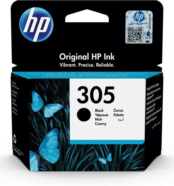 305 Nero, 3YM61AE, Cartuccia Originale , Compatibile Con Stampanti  Deskjet Seri