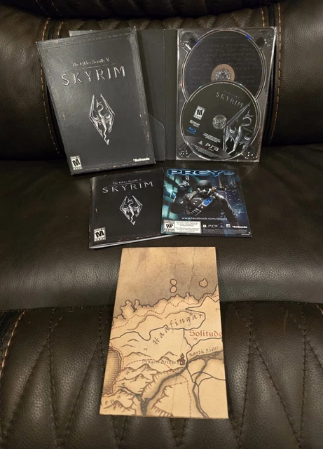 SKYRIM THE ELDER Scrolls V PS3 PlayStation 3 Édition Collector JEU ...