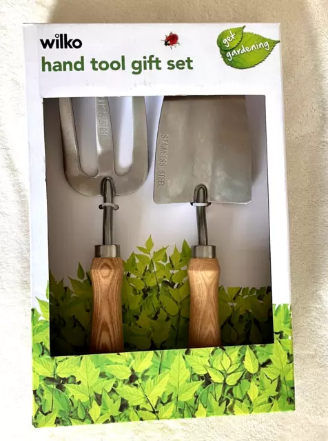 Garden Trowel & Hand Fork NEW by Wilko Gift Set Boxed (Last Chance)