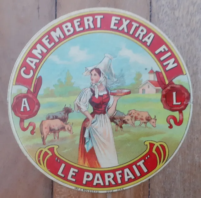 Étiquette Fromage Camembert . Le Parfait.