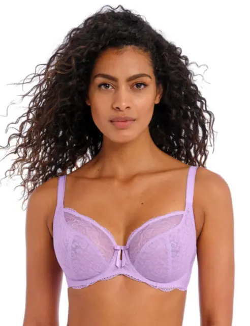 Panache Ana Bra Plunge Non Padded Underwired Semi Sheer Lace Bras Lingerie