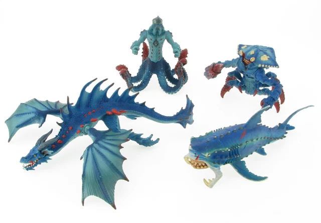  SCHLEICH ELDRADOR WASSERWELT Monster-Krake Krabbe Hai Monsterfisch Bildidee 