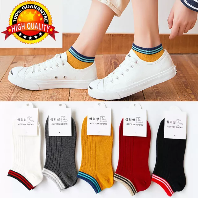 2Pairs Ladies & Girls Ankle Low Cut Socks Multi-Colour Designs AU Stock