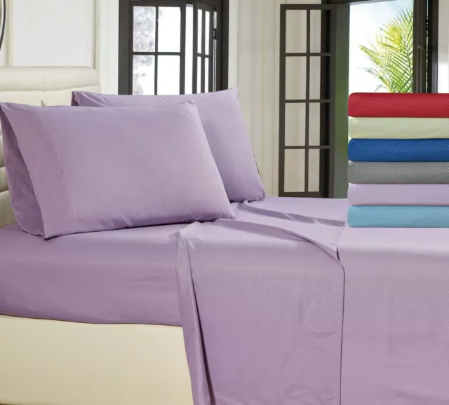 1800 Series 4 Piece Bed Sheet Set Hotel Luxury Ultra Soft Deep Pocket Bed Sheets