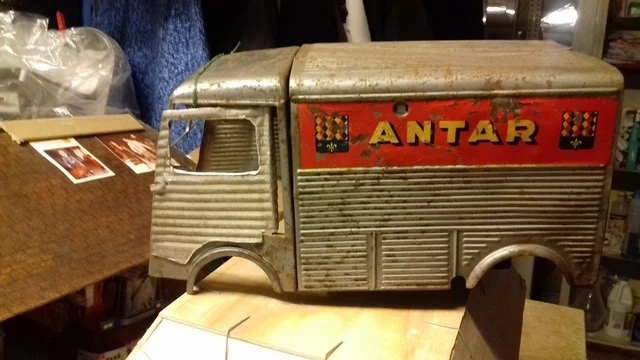 Jouet Ancien JRD CHR Citroën H1300 HY Tube Police - Tôle - 1960 - Avec Boîte