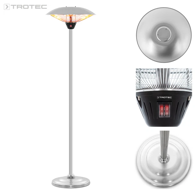 TROTEC Design-Standheizstrahler IRS 2520 Terrassenstrahler Heizer