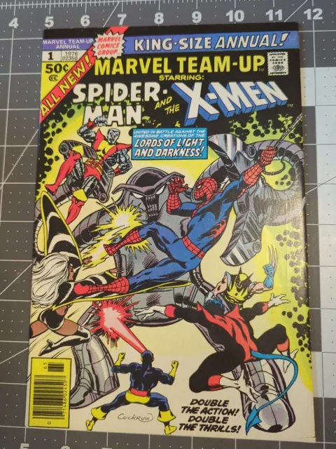 King Size Annual Marvel Team Up #1 Spiderman X-Men 1976 Comic Book