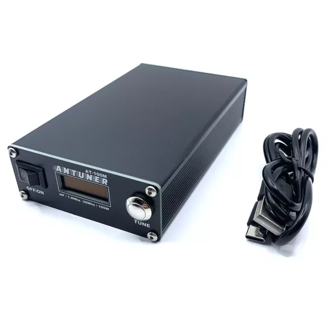 Enhanced AT100M 1 8mhz30mhz 100W Antenna Tuner with Fast Tuning Capability