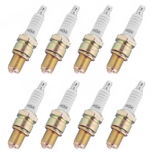 Set of NGK Resistor Sparkplug CR7HS 8 pcs for ATV/UTV
