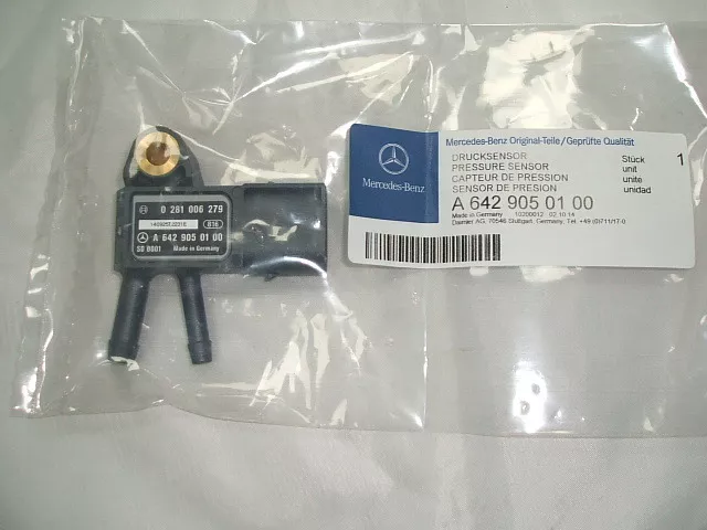 NEW Genuine Mercedes-Benz Exhaust DPF Pressure Sensor A6429050100