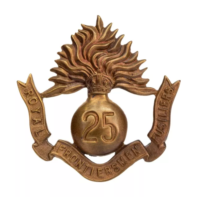 25TH ROYAL FUSILIERS Battalion Cap Badge Brass Metal $31.76 - PicClick