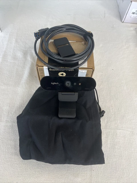 LOGITECH BRIO WEBCAM - Black (960-001106) 4K pro OPEN BOX $113.19 ...