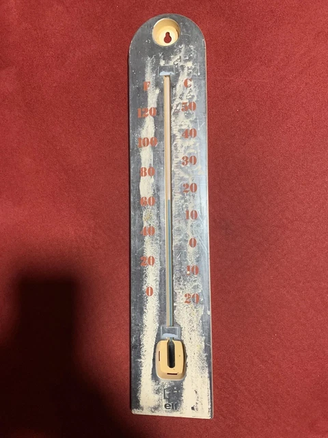 Ancien Thermomètre Publicitaire FORD - En Porcelaine Sur Tôle, Années 40-60, Occasion