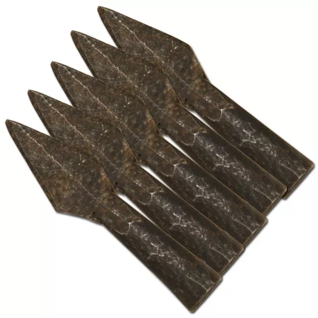 Ancient Viking Ravenscar Iron Bodkin Point 5 piece Set Arrowheads