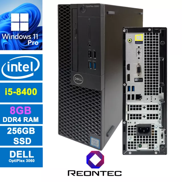 PC Dell OptiPlex 3060 Intel i5-8400 Windows 11 Pro 256GB SSD 8GB DDR4 RAM