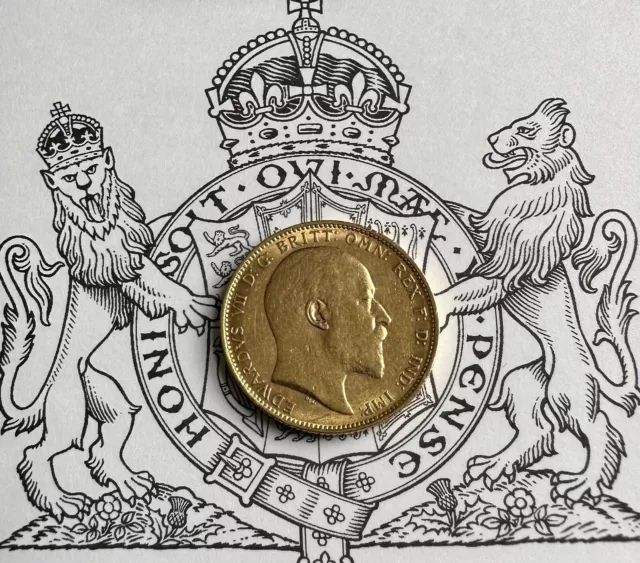 1903 King Edward VII - Full Gold Sovereign - Melbourne Mint - EF Condition