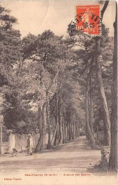 Cpa 95 Beauchamps Avenue Des Sapins