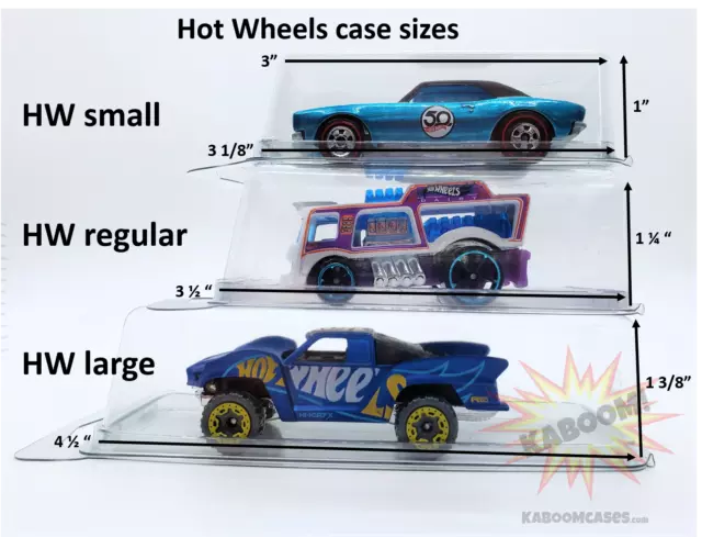 25 Hot Wheels Plastic Car Cases NEW Blister Boxes storage display 1/64 diecast 3