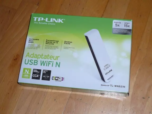 Clé USB Wi-Fi N TP-Link TL-WN821N 300 MBit/s - boite complete