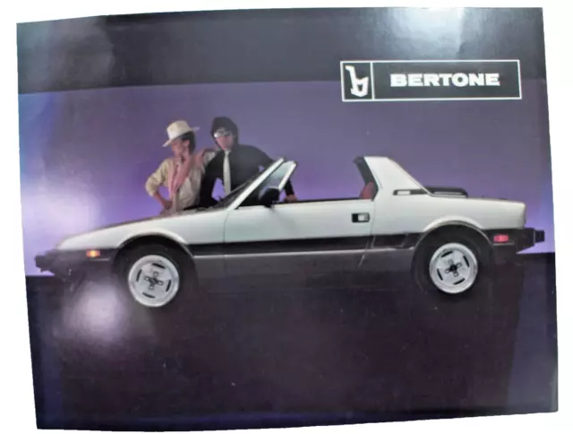 1984 Bertone Sport Convertible Dealership Sale Brochure 2 Page Color