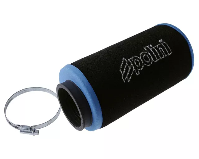 Luftfilter Polini Evolution 60mm gerade schwarz-blau
