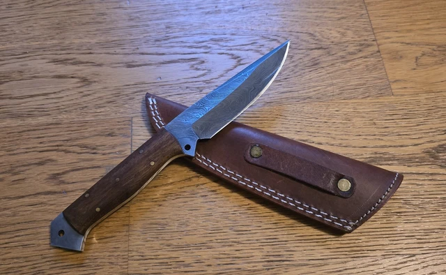 M. Zille Coltello Artigianale in Acciaio Balestra Forgiato A Mano