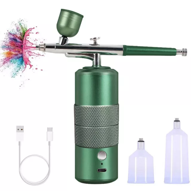 Air Compressor Kit Airbrush Makeup Paint Nail Art Cake Tattoo Nano Mist Sprayer