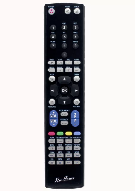 RM-Series  Remote Control for GOODMANS GVLEDHD32DVD 32" Freeview LED HD TV