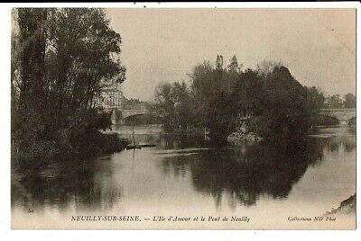 CPA-Carte Postale -France-Neuilly sur Seine- L'Ile d'Amour et le Pont de Neuilly