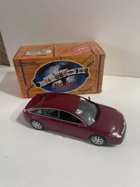 Voiture miniature Norev Hachette Citroen C6 2005 1/43 BOITE Collection C2