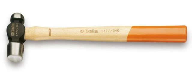 Beta Outils 1377 Cuivre / de Ferblantier Balle Pein Marteau Rond Tête Hickory