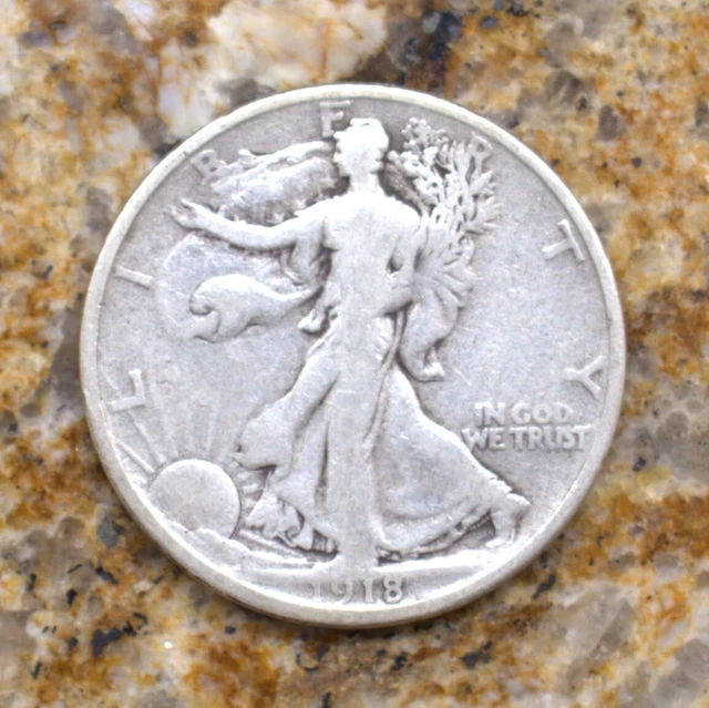 1918 D Walking Liberty half dollar