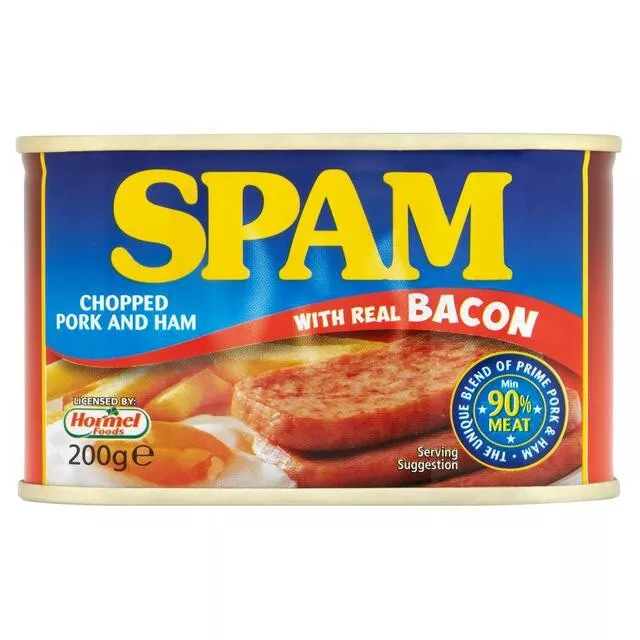 Spam Chopped Pork And Ham With Real Bacon