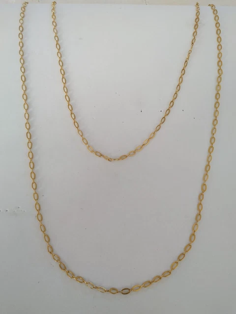 Collier Long Ancien Signé M.Buffet - Couleur Bronze, Très Bon État - Occasion