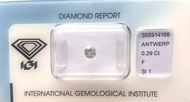 Diamant 1.01 Carats, Forme Poire (pear), Couleur Brown, 100% Naturel – Certificat AIG – Neuf Avec étiquettes