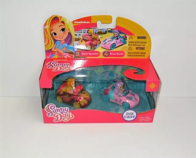 Nickelodeon Sunny Day Die Cast Style Speeder & Rose Racer New