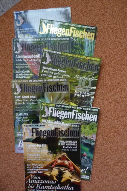 FliegenFischen Jahrgang 2014 7 Hefte Zeitschrift Magazin gute Erhaltung