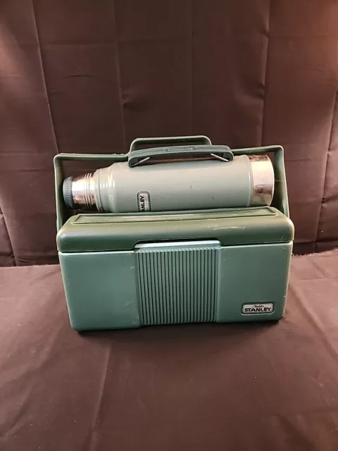 Stanley Alladin Cooler Thermos Green Lunch Box Combo Vintage OLIN