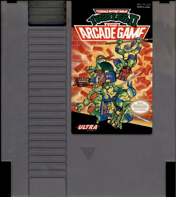 NINTENDO NES TEENAGE Mutant Ninja Turtles II TMNT Video Game