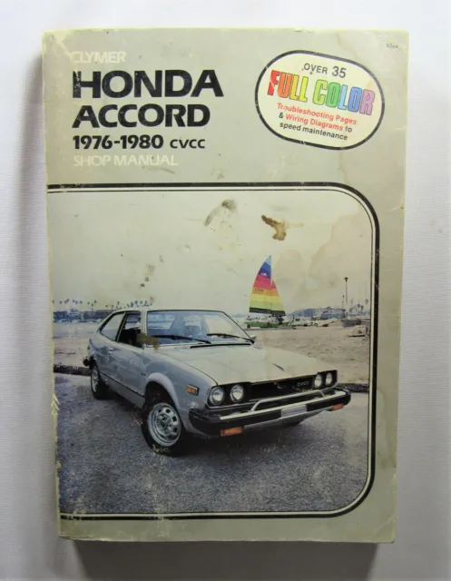 Clymer Honda Accord 1976-1980 cvcc Shop Manual