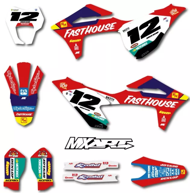 Graphics for Gas Gas EC300 2021 - 2024 model decals sticker kit FAST Style