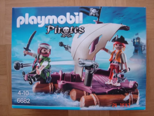 PLAYMOBIL Pirates 6682 Piratenfloß- kaum bespielt in OVP