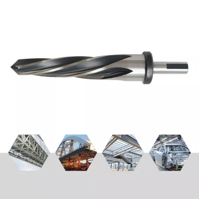9/16" Tapered Bridge/Construction Reamer Drilling 1/2" 3-Flat Shank Spiral Flute