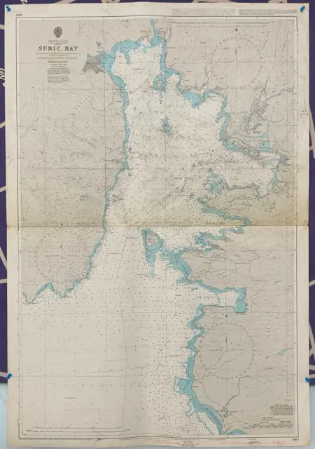Admiralty 980 PHILIPPINE ISLANDS LUZON WEST COAST SUBIC BAY Map Chart Maritime