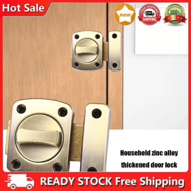 Zinc Alloy Sliding Door Lock Right Angle Home Safety Gate Lock (Camel)