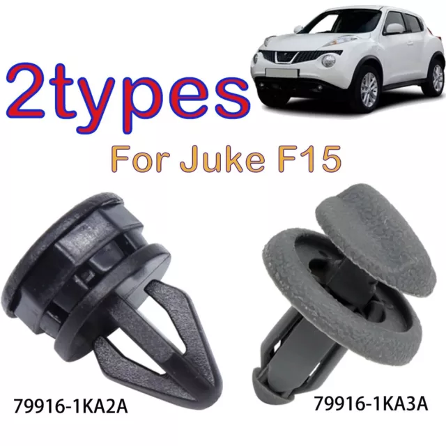  LTEFTLFL Grey Plastic Parcel Shelf End Clip Early Type for Nissan  Juke F15 799161KA3A : Automotive