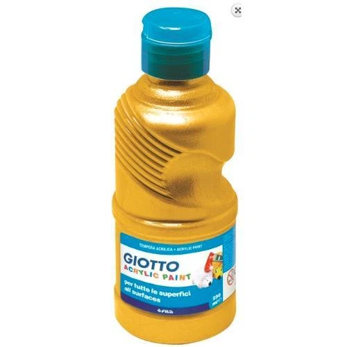 Flacone 250 ml Colore a Tempera Acrylic Paint Giotto Fila colore Oro