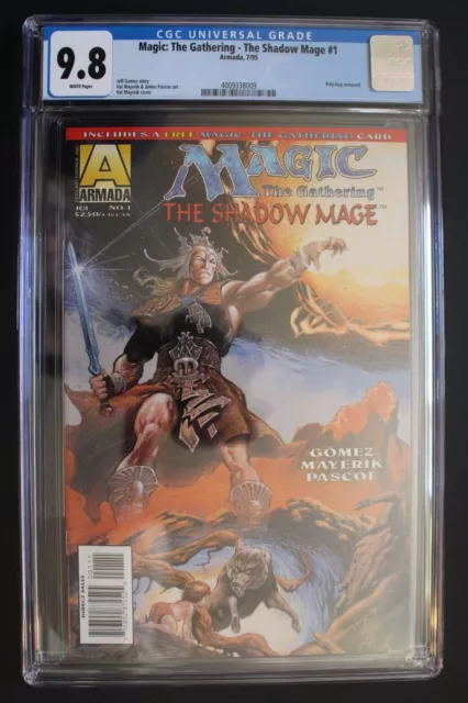 Magic: The Gathering - Shadow Mage #1 1995 Armada MCU Card & Promo Comic CGC 9.8