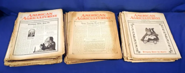 Vintage Antique 1927 1928 1929 American Agriculturalist Magazine - Large Lot