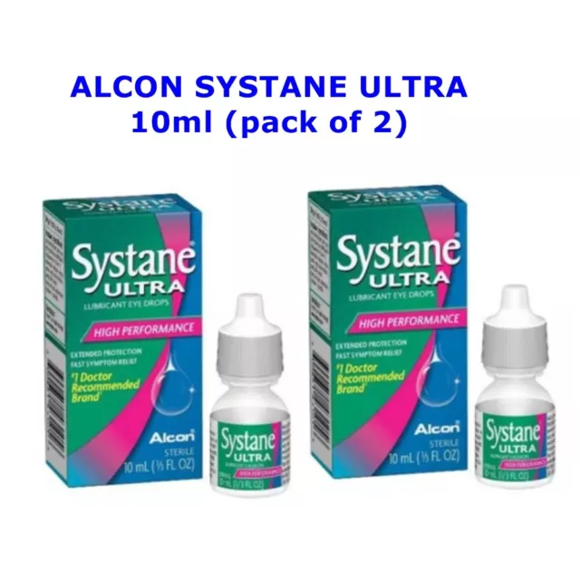 Alcon Eye Drops Systane Ultra Lubricant High Performance 10ml Pack 2 Exp. 2025